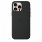 Etui silikonowe z MagSafe do iPhonea 16 Pro Max - czarne 