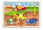 Viga 51463 Puzzle na podkładce 24 elementy - na budowie 