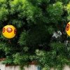 Balon straszak na ptaki z odblaskami i wstążką