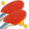 Zestaw do ping ponga 2x paletka + 3x piłeczka
