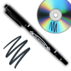 Marker czarny wodoodporny dwustronny 1/0,5 mm