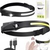 Latarka led usb lekka opaska na czoło