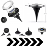 Lampy solarne 16 led oczka ogrodowe wbijane 4 sztuki