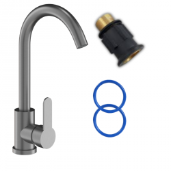 Bateria kuchenna grafitowa z obrotową wylewką 360°