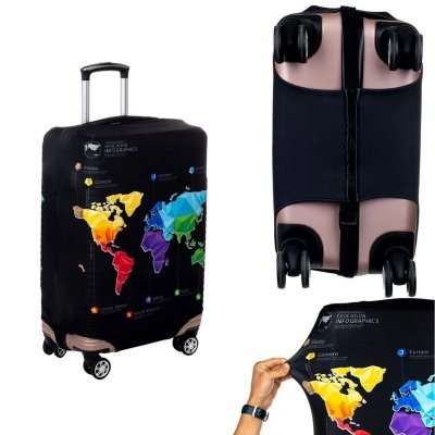 Pokrowiec ochronny na dużą walizkę elastyczny XXL