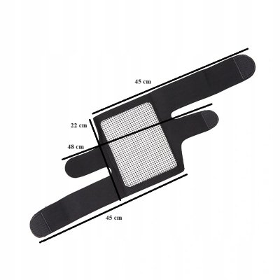Opaska magnetyczna z turmalinem na kolano 2 sztuki