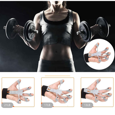 Finger gripper trainer do ćwiczenia palców rąk szary