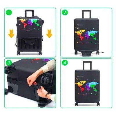 Pokrowiec ochronny na dużą walizkę elastyczny XXL