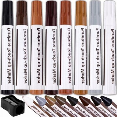 Zestaw do naprawy mebli 17w1 – markery i woski do rys na drewnie i panelach