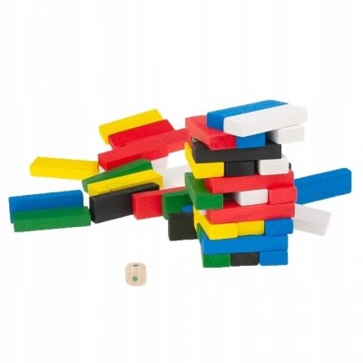 Klocki drewniane wieża gra zręcznościowa styl jenga