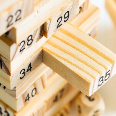 Klocki drewniane wieża gra zręcznościowa styl jenga