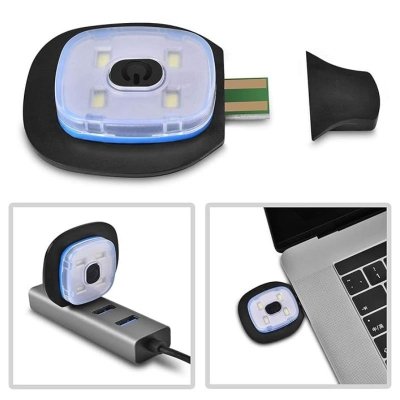 czapka z latarką led ładowanie przez usb