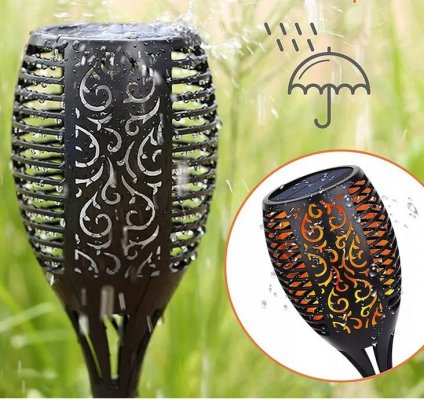 Lampa słoneczna pochodnia płomień 48,5 cm