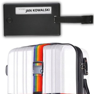 pas bagażowy + zawieszka do walizki