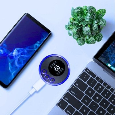 Mini masażer EMS karku, mięśni brzucha, elektroterapia