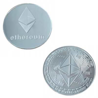 Etherum moneta kolekcjonerska dekoracyjna