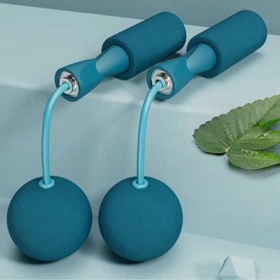 Skakanka bezprzewodowa bez linki z piłeczkami blue