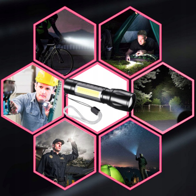Latarka taktyczna led wielofunkcyjna usb