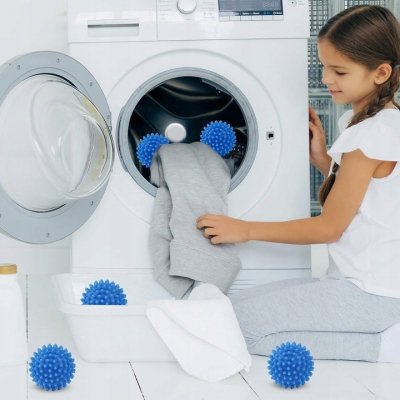 Kule do prania suszenia zmiękczające jeżyki 4 sztuki