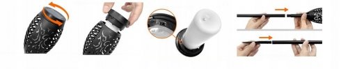 Lampa słoneczna pochodnia płomień 48,5 cm zestaw 4 sztuk