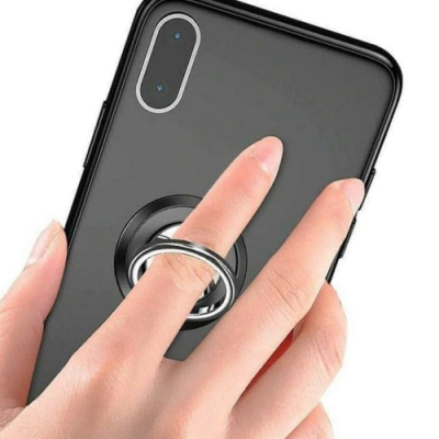Etui ochronne 3w1 do iPhone 15 z uchwytem ring i szkłem 9H – zestaw Clear 360°