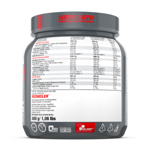 Olimp Redweiler 480g Przedtreningówka