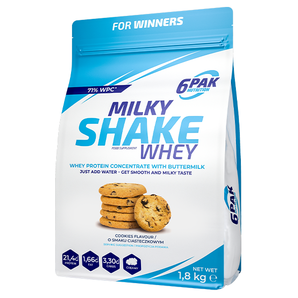 Białko 6PAK Milky Shake Whey 1800g Ciasteczko