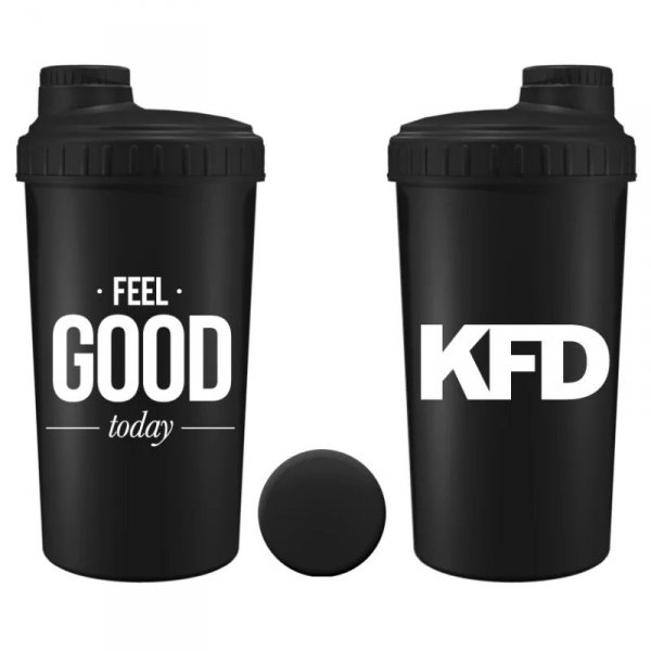Shaker/bidon KFD 700 ml Feel Good Czarny