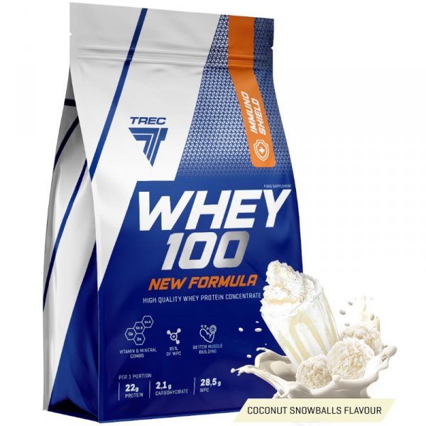 Białko Trec Whey 100 New Formula 700g Pralina Kokosowa