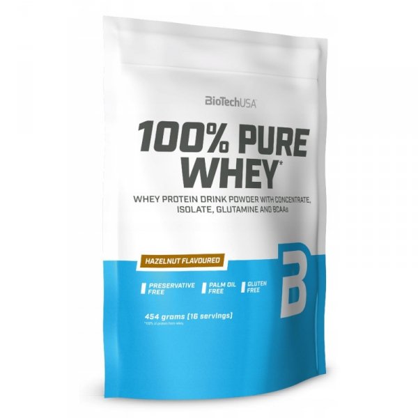 BioTechUSA 100% Pure Whey 454g Hazelnut 