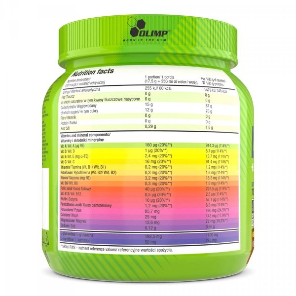 Olimp Iso Plus 700g owoce tropikalne info