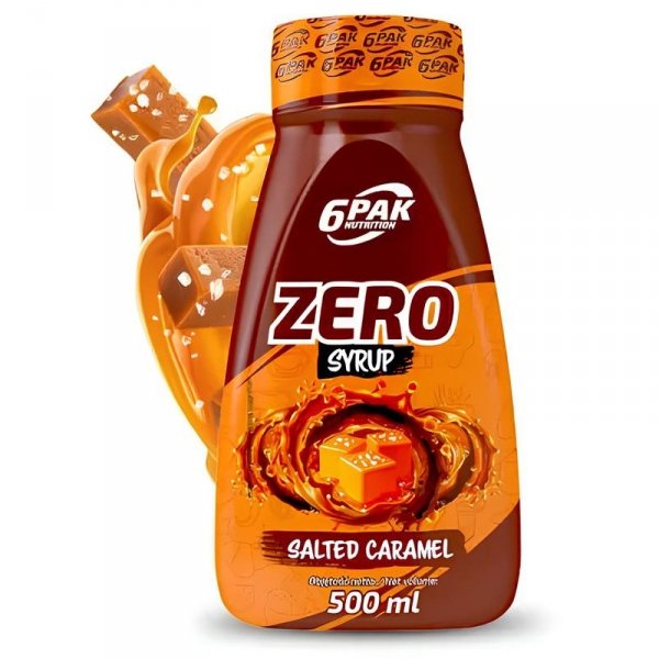 6PAK Syrup ZERO 500ml smak Słony Karmel