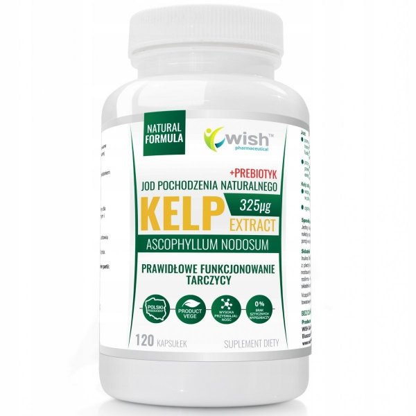 Kelp Jod Natur.325mcg+Prebiotyk Wege Wish 120 Kaps