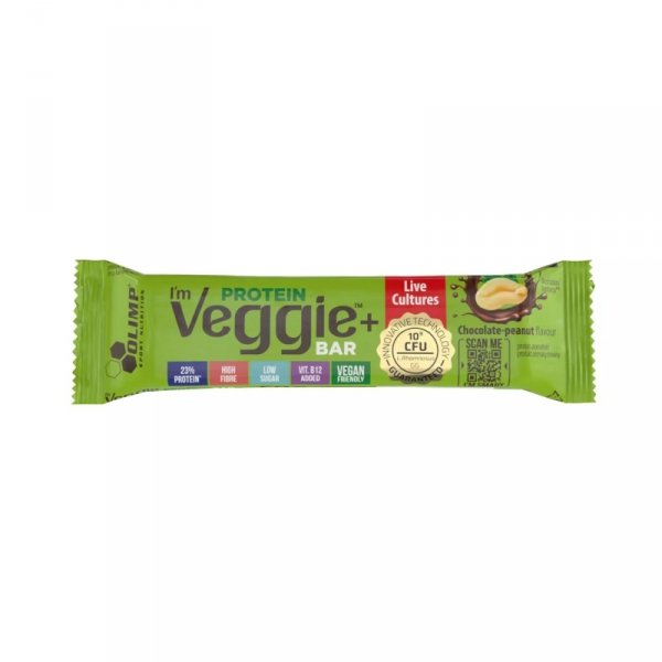 Olimp Im Veggie Protein Bar 50g Czekolada Orzech Baton Proteinowy Vegan Protein Białko