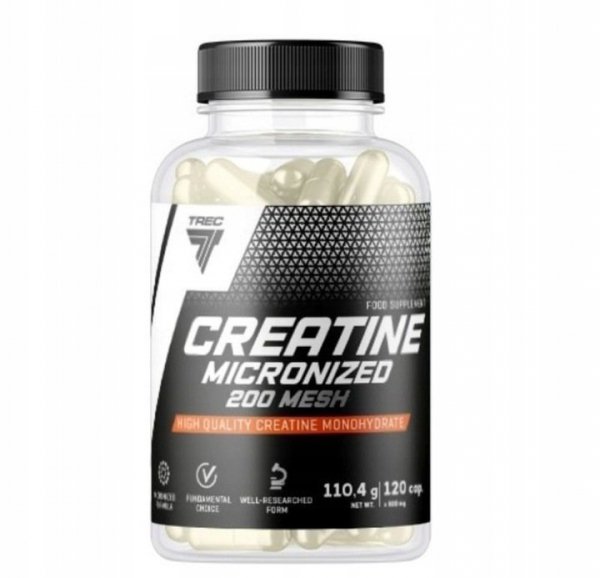 Creatine Micronized 200 Mesh Trec 120 kaps.