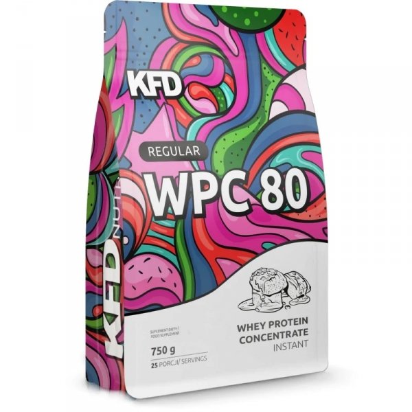 Białko KFD Regular WPC 80 750 g Karmel Mleko
