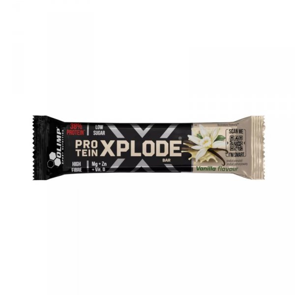Olimp Protein Xplode Bar 40g Wanilia Baton Białkowy Przekąska FIT