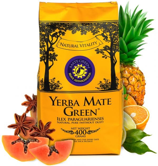 YERBA Mate Green Brave Ashwagandha 400g