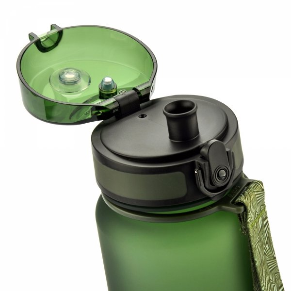 Bidon Sportowy Meteor 1000 ml Tritan Ciemnozielony foto3