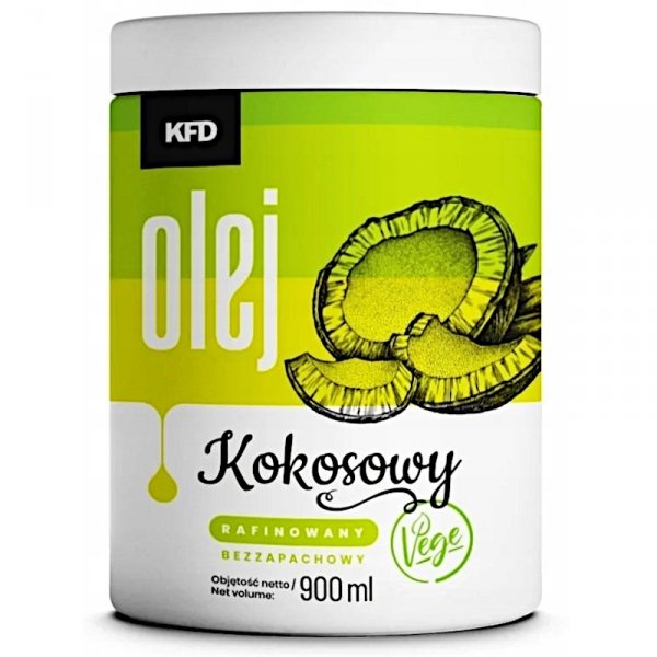 Olej Kokosowy Rafinowany do Smażenia KFD 900g