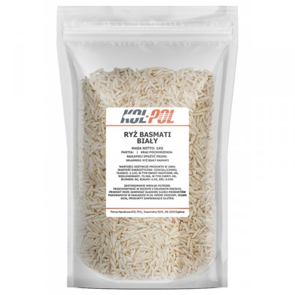 Ryż Basmati 1000g Kol-Pol Naturalny