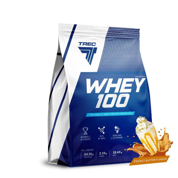 Białko Trec Whey 100  700g  Masło Orzechowe