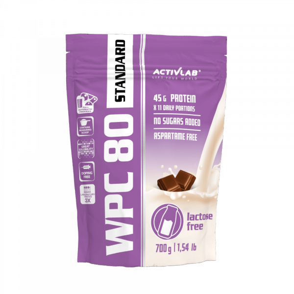 o Activlab WPC 80 Standard Lactose Free 700g Czekolada