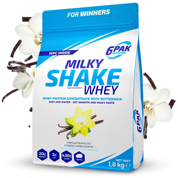 Białko 6PAK Milky Shake Whey 1800g Wanilia