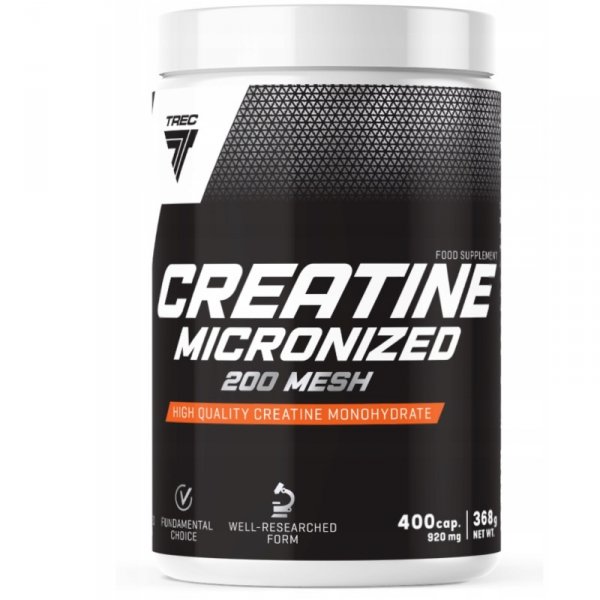 Creatine Micronized 200 Mesh Trec 400 kaps.