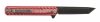 Womsi Wolf nóż składany tanto red white G10 S90V