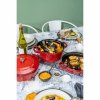 Zestaw 2 Naczyń + Pokrywka 24 Cm Czerwony Staub