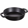 Patelnia żeliwna Z Dwoma Uchwytami 20 Cm, Czarny Staub