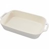Zestaw 3 Półmisków Prostokątnych, Biały Cooking Staub