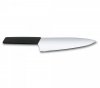 Nóż Szefa Kuchni, szerokie ostrze, 20 cm, czarny Victorinox  6.9013.20B